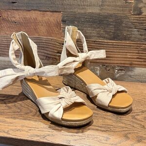 UGG Cream Wedge Sandals